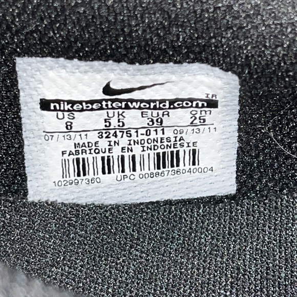 Black Nike musique sneaker shoes - Picture 5 of 6